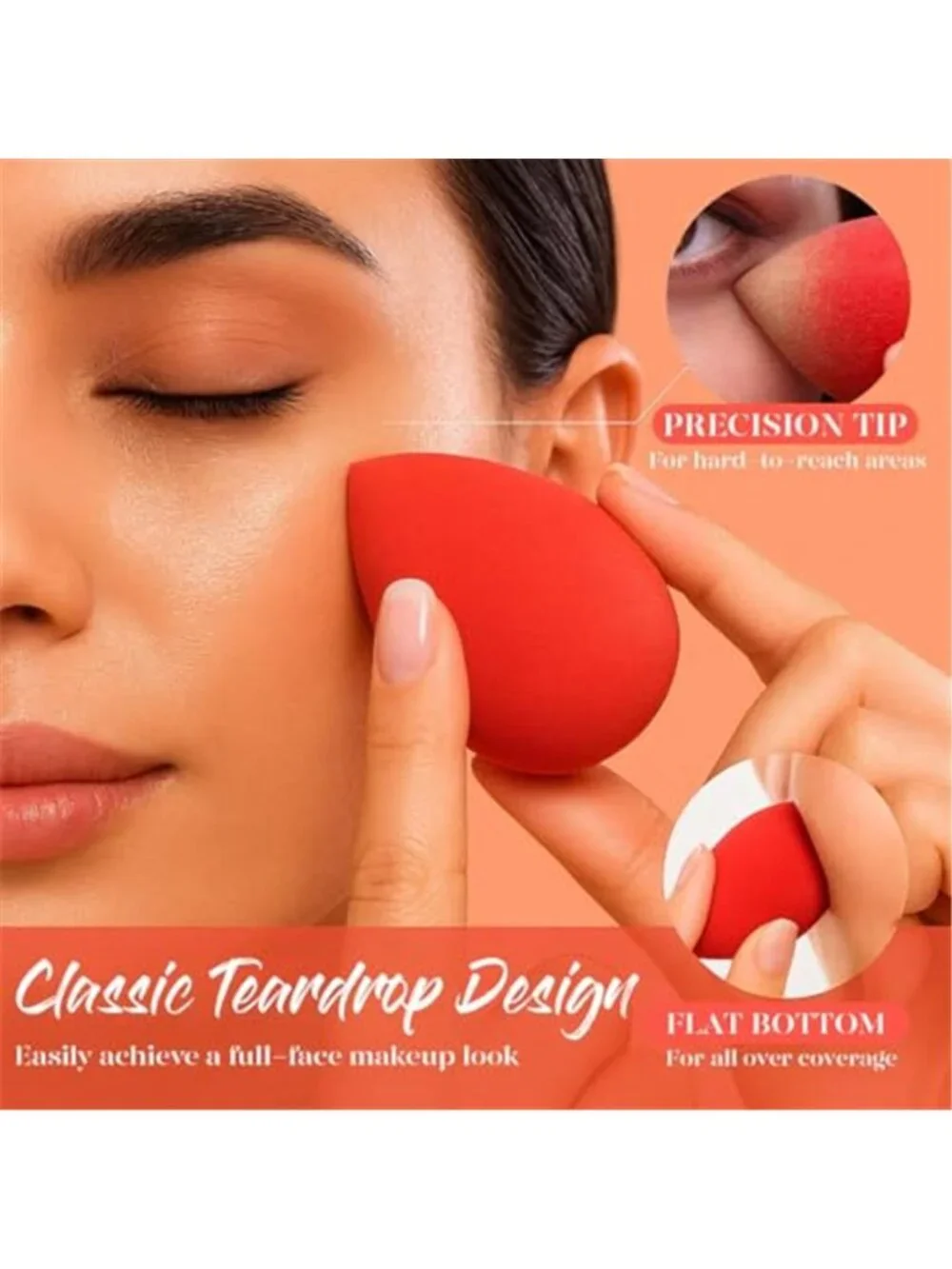 Makeup Sponge Set, 5 Pack Foundation Beauty Sponges & Soft Blenders